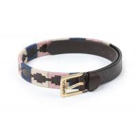 AUBRION DROVER POLO BELT NAVY/PINK
