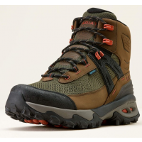 ARIAT MENS TRAVERSE MID HIKING BOOT H2O BROWN BARK EVERGREEN