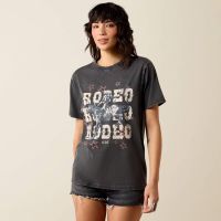 ARIAT STAR SPANGLED RODEO T- SHIRT - CHARCOAL