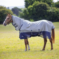 SHIRES METABUG FLY COMBO RUG NAVY/SILVER