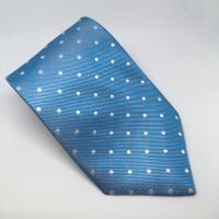 EQUETECH ADULT POLKA SHOW DOT TIE - BLUE/WHITE