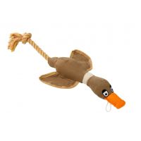 HOUSE OF PAWS CANVAS  DUCK THROWER DOG TOY 