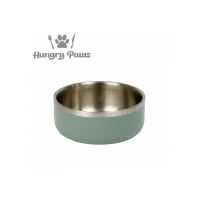 ANCOL STAINLESS STEEL DOG BOWL SAGE