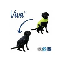ANCOL VIVA REVERSIBLE DOG COAT BLACK/YELLOW HI-VIZ