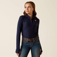 ARIAT YOUTH LOWELL 3.0 1/4 ZIP BASELAYER NAVY