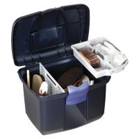 TACK BOX X LARGE- BURGUNDY/BLUE