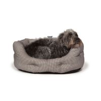 DANISH DESIGN SLUMBER DOG BED DOGTOOTH VINTAGE GREY