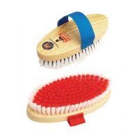 EQUERRY LARGE BODY BRUSH WOOD RED BRISTLE