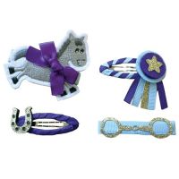EQUETECH CHILDS GYMKHANA PONY HAIR CLIPS - 4