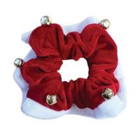 EQUETECH XMAS BELLS SCRUNCHIE RED/WHITE