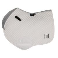 SHIRES PERFORMANCE NUMBERED JUMP SADDLE CLOTH 17-18" WHITE