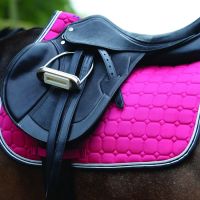 SAXON QUILTED ALL PURPOSE PAD PINK/NAVY/WHITE