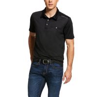 ARIAT NORCOS MENS POLO SHIRT BLACK