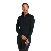 ARIAT WOMANS ASCENT 1/4 ZIP BASELAYER BLACK