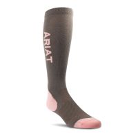 ARIAT TEK PERFORMANCE SOCKS IRON/QUARTZ PINK