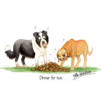 ALEX UNDERDOWN DINNER FOR TWO GREETING CARD