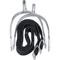 KORSTEEL POW NEVER RUST SPURS WITH STRAPS 20MM