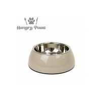 ANCOL STAINLESS STEEL DOG BOWL OATMEAL