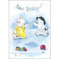 ALISON ANTICS CARD - NEW BABY IT WAS HIM