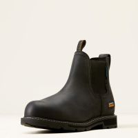 ARIAT MENS GROUNDBREAKER CHELSEA BOOT STEEL TOE BLACK
