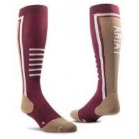 ARIAT TEK PERFORMANCE SOCKS WINE AND WOOD