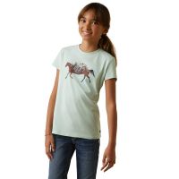ARIAT YOUTH HARMONY SS T-SHIRT L AQUA FOAM