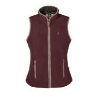 PERCUSSION LADIES POLAR GILET BORDEAUX