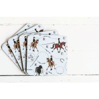 EMILY COLE 4 PACK COASTERS - DRESSAGE