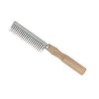 SHIRES EZI-GROOM MANE COMB WOODEN HANDLE
