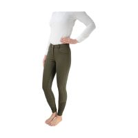 HY PERFORMANCE SILICONE SEAT SARAH JANE BREECHES OLIVE