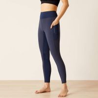 ARIAT LADIES BOREAS HALF GRIP TIGHTS NAVY