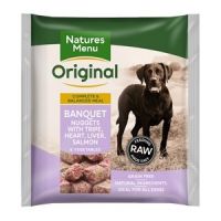 COLLECTION ONLY - NATURES MENU FROZEN BANQUET NUGGETS FOR DOGS