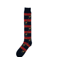 SHUTTLE WELLY SOCKS - PHEASANT NAVY & RED