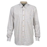 PERCUSSION MENS AUBIGNY COUNTRY SHIRT NAVY CHECK