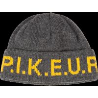 PIKEUR LOGO BEANIE HAT GREY/GOLD