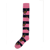 SHUTTLE WELLY SOCKS - PHEASANT PINK AND NAVY