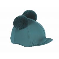 SHIRES DOUBLE POM POM HAT SILK GREEN