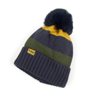 SHIRES CHILDRENS TIKABOO BOBBLE HAT MIDNIGHT