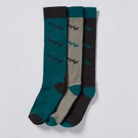 TOGGI SPORT LOGO SOCKS 3 PACK GREY/BLACK/TEAL