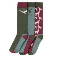 TOGGI MENS COUNTRY PRINT SOCKS 3 PACK