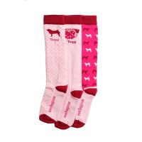 TOGGI LADIES PUG PRINT SOCKS 3 PACK