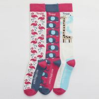 TOGGI GIRLS SAFARI SOCKS 3 PACK PINK