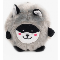ZIPPY PAWS BUSHY THROW RACOON - DOG TOY
