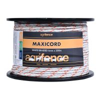 AGRIFENCE MAXICORD WHITE ELECTRIC FENCE BRAIDED ROPE 200m