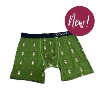 SHUTTLE HIGHLAND STAG BOXER SHORTS GREEN