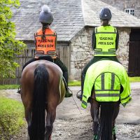 WOOF WEAR HI VIZ RIDING VEST ORANGE OR YELLOW