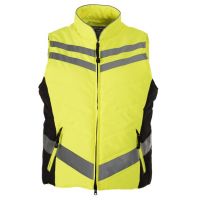 EQUISAFETY QUILTED WAISTCOAT YELLOW